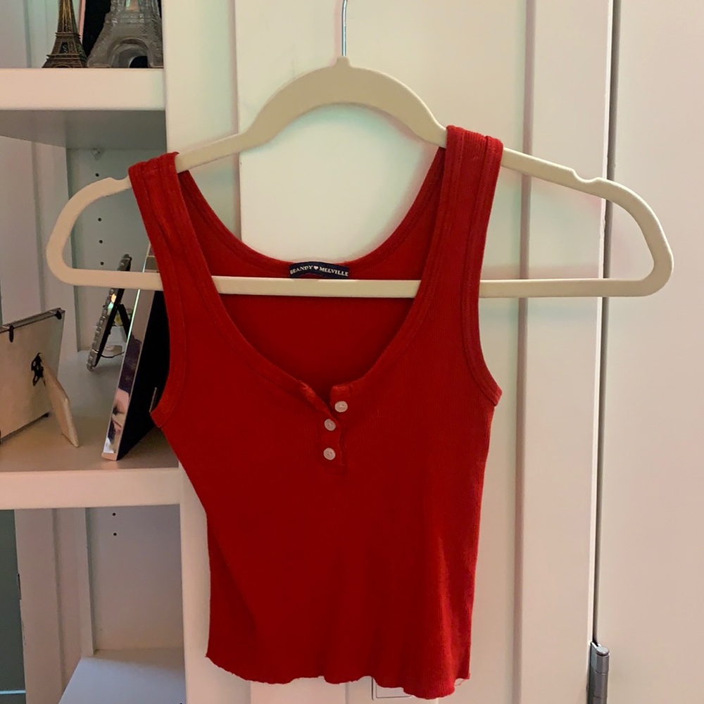 Brandy Melville Red Cropped Tank!